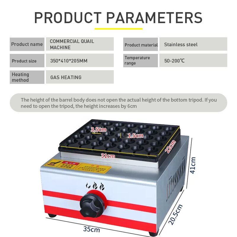 Takoyaki Machine Manufacturer - Gas Fish Grill Double Plates