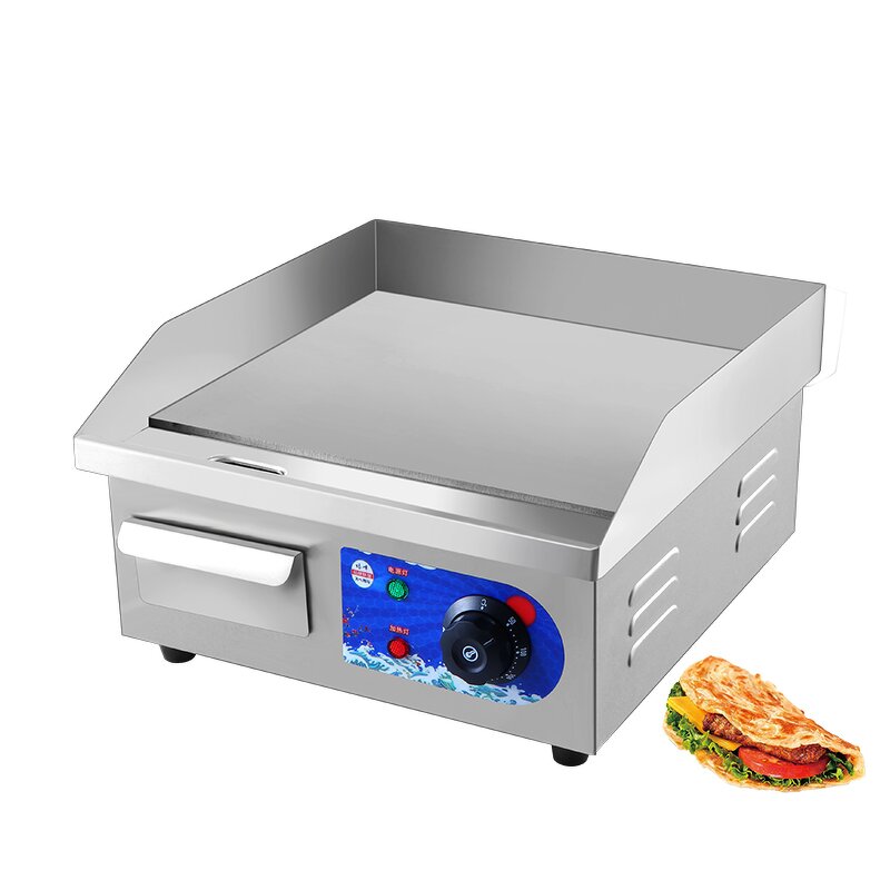 Electric Griddle Manufacturer - 1.5kw Countertop Food Truck Griddle