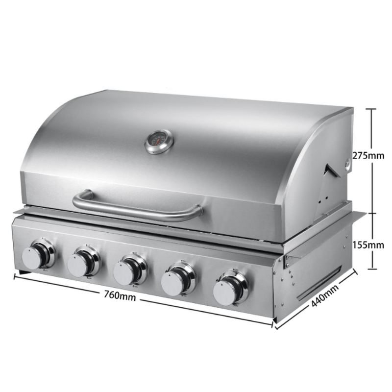 Gas Grill Factory - Built-in Four-burner BBQ Grill