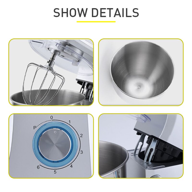 Food Processor Manufacturer - 7L Multifunctional Dough Stand Mixer