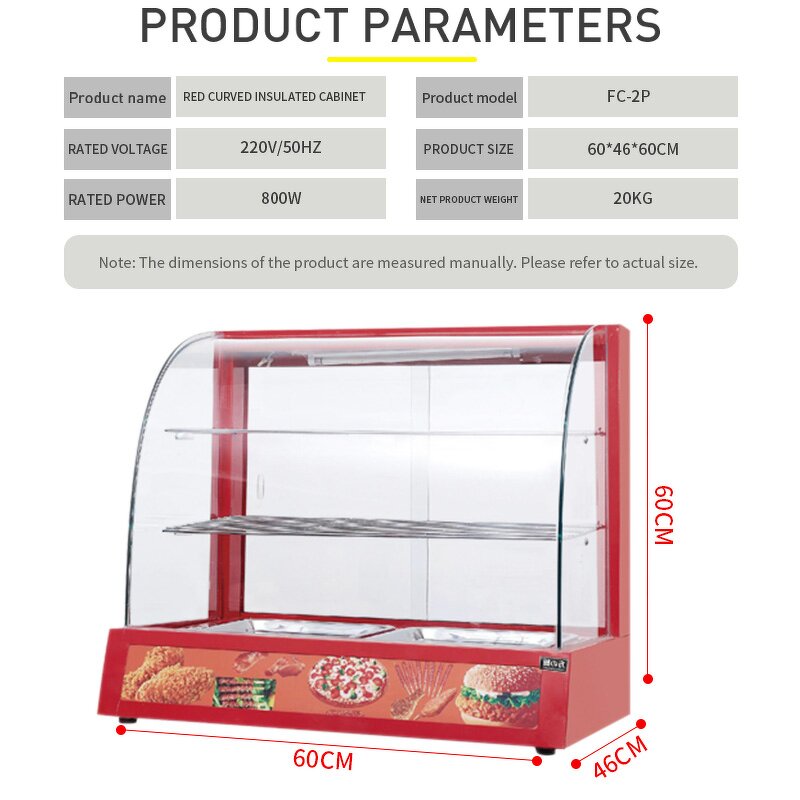 Snack Food Warmer Factory - 3 Layers Commercial Warming Showcase