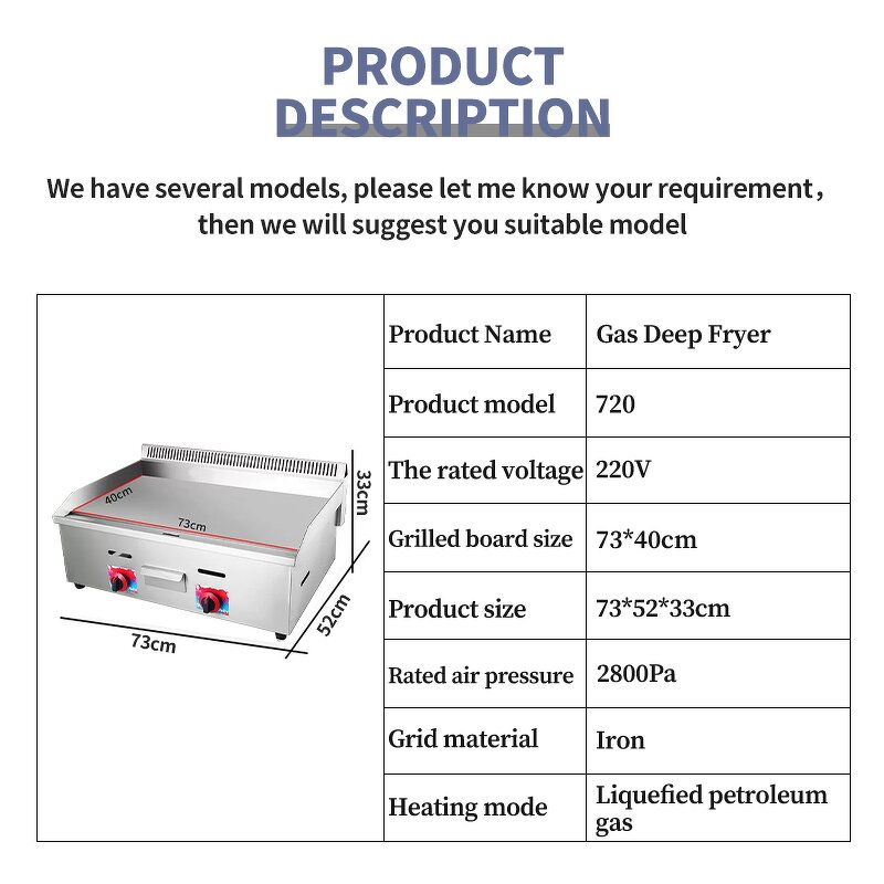 Gas Skillet Grill Manufacturer - Commercial Teppanyaki Stove