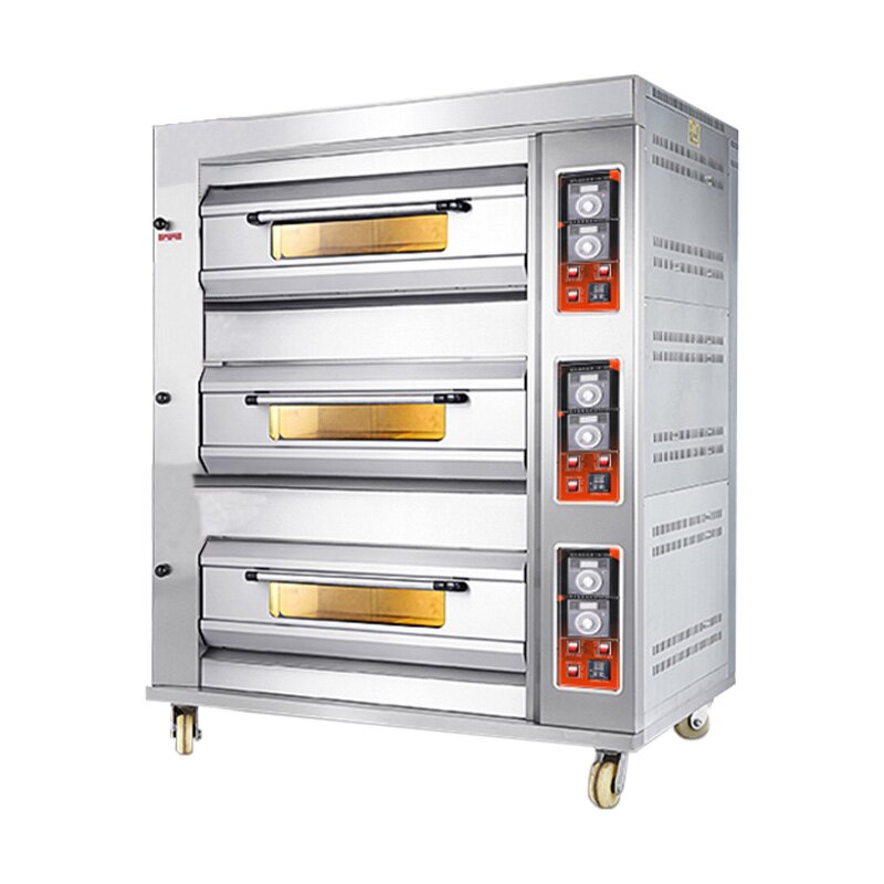 Gas Oven Factory - 3 Layers 9 Plates Cake Bread Oven
