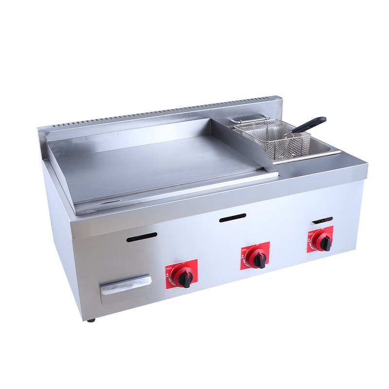 Gas Griddle Manufacturer - Stainless Steel Countertop Fryer