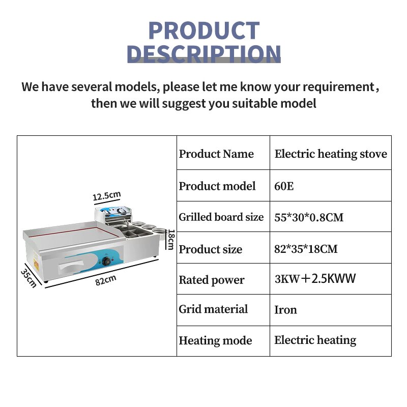 Electric Grill Machine Factory - Stainless Steel Non-stick Griddle