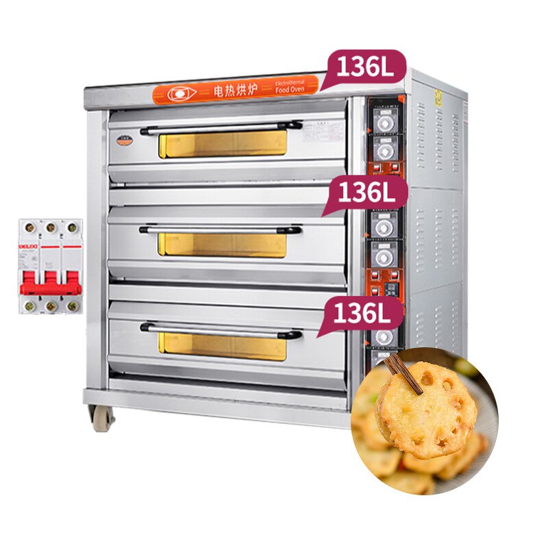 Pizza Oven Manufacturer - Two Decks 68L+68L Electric Oven