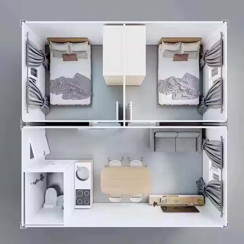 Prefab House Factory - Custom Three Bedrooms Eco-friendly