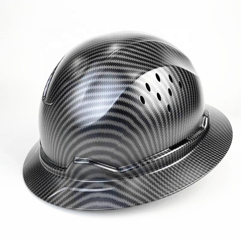 Safety Helmet Manufacturer - ANSI Z89.1 Full Brim Vented Carbon Fiber