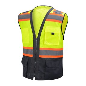 Safety Jacket Manufacturer - Class 2 Customized Reflector with Pockets