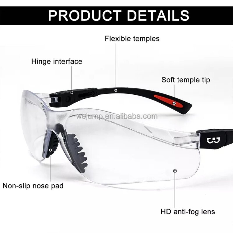 Safety Glasses Factory - CE EN16321 ANSI Anti Fog Anti-scratch