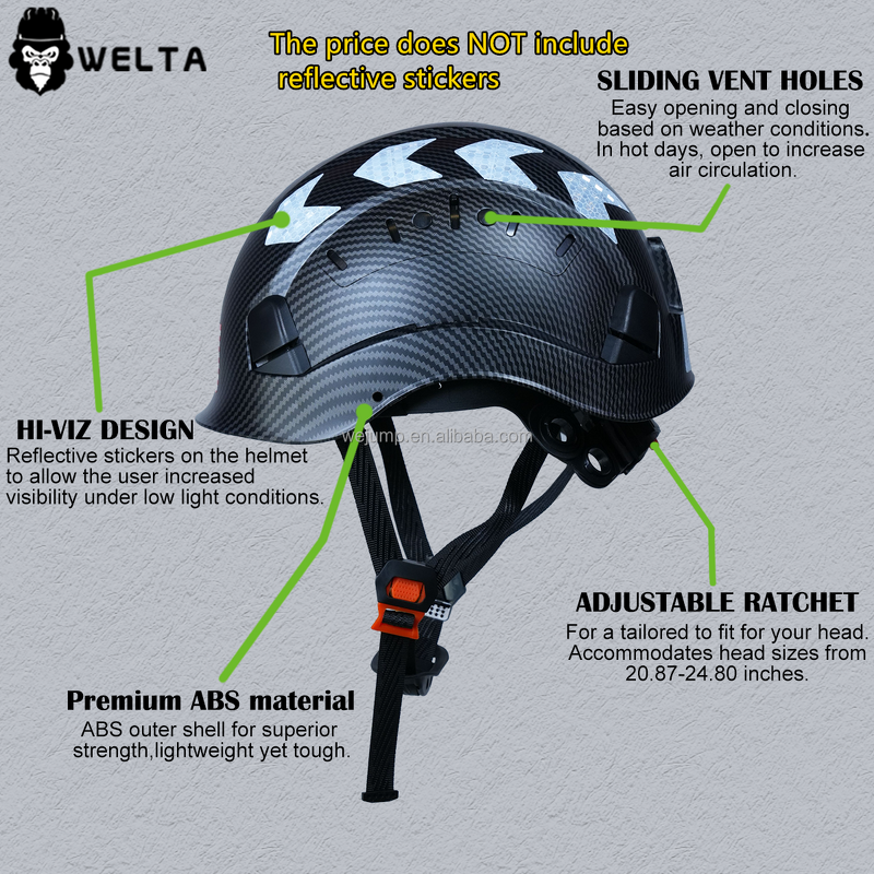 Safety Helmet Factory - EN397 ABS ANSI Z89.1 Outdoor Rescue