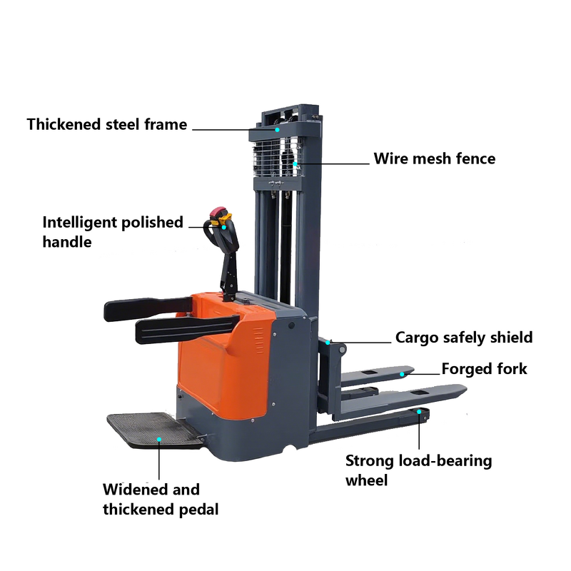 Hydraulic Forklift Manufacturer - 1.5TON Electric Pallet Stacker