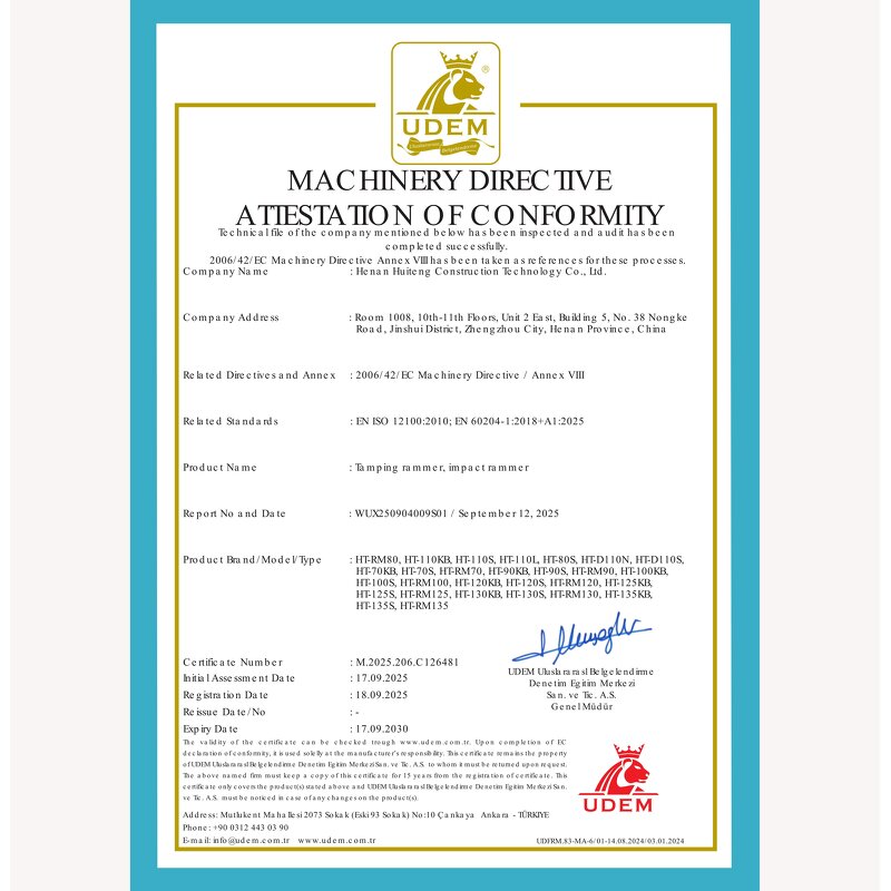 Tamping Rammer Manufacturer - with CE High Performance Vibratory Machine