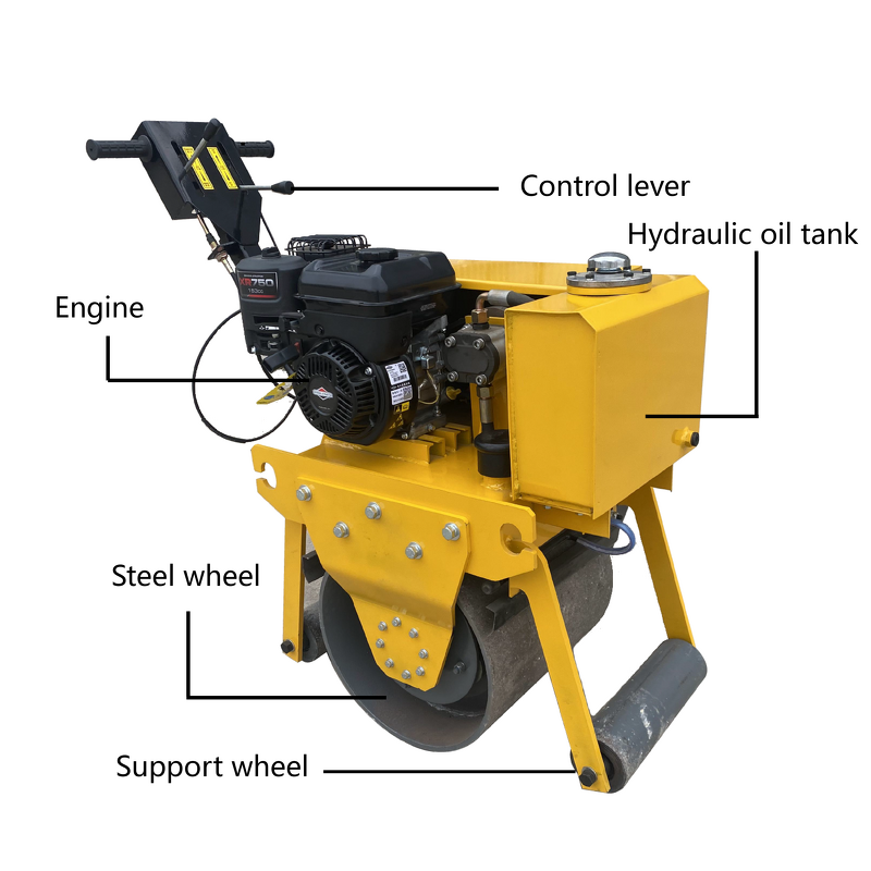 Vibratory Road Roller Factory - Direct Machines Single Drum Compactors
