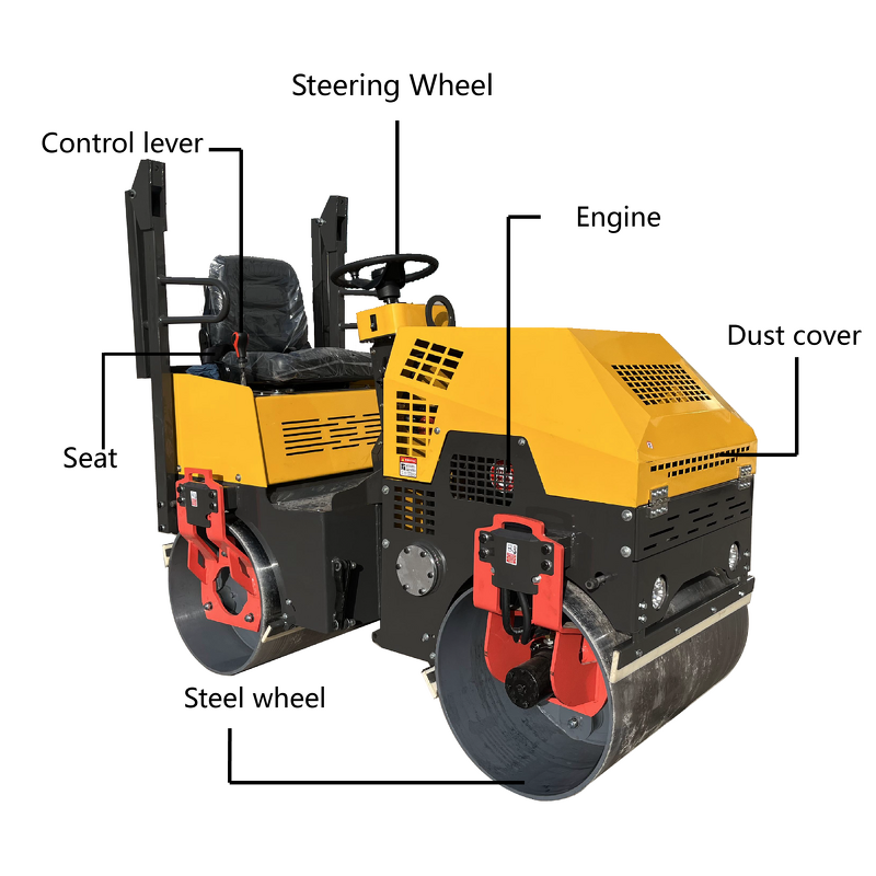 Versatile Mini Road Roller Manufacturer - 1ton Asphalt Vibrating Plate
