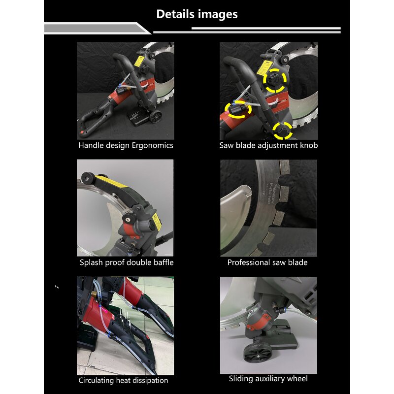 Wall Concrete Cutter Factory - High Power 5000w Diamond Chain