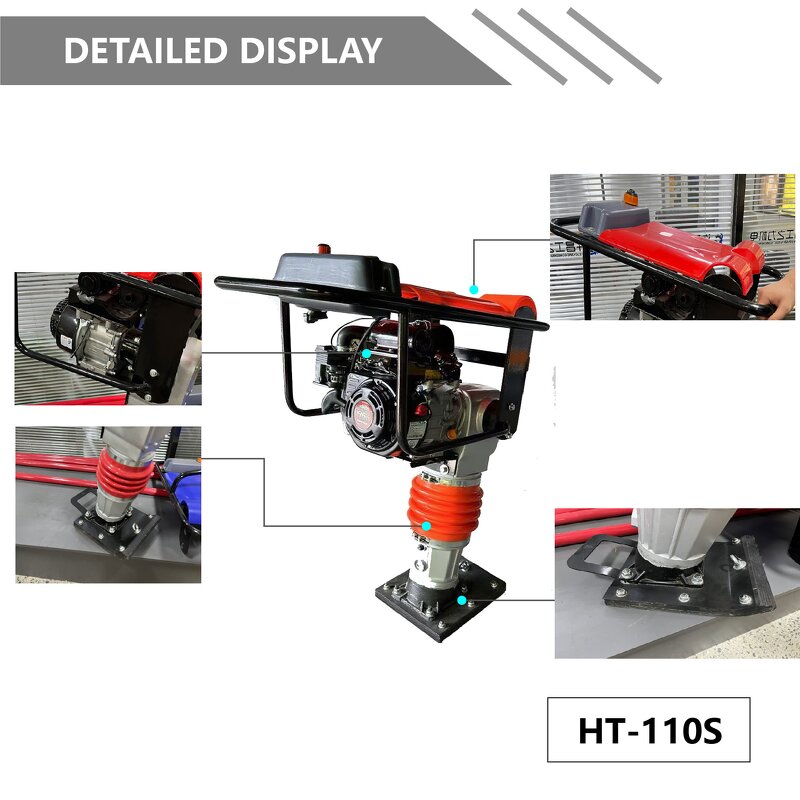 Gasoline Engine Vibration Impact Rammer Factory - Factory Supply 63kg 5.5-6.5HP