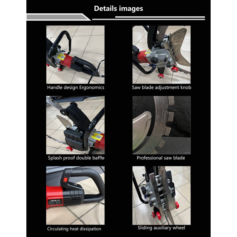 Portable Handheld Concrete Cutter Manufacturer - 600mm High Power 8900W Brushless