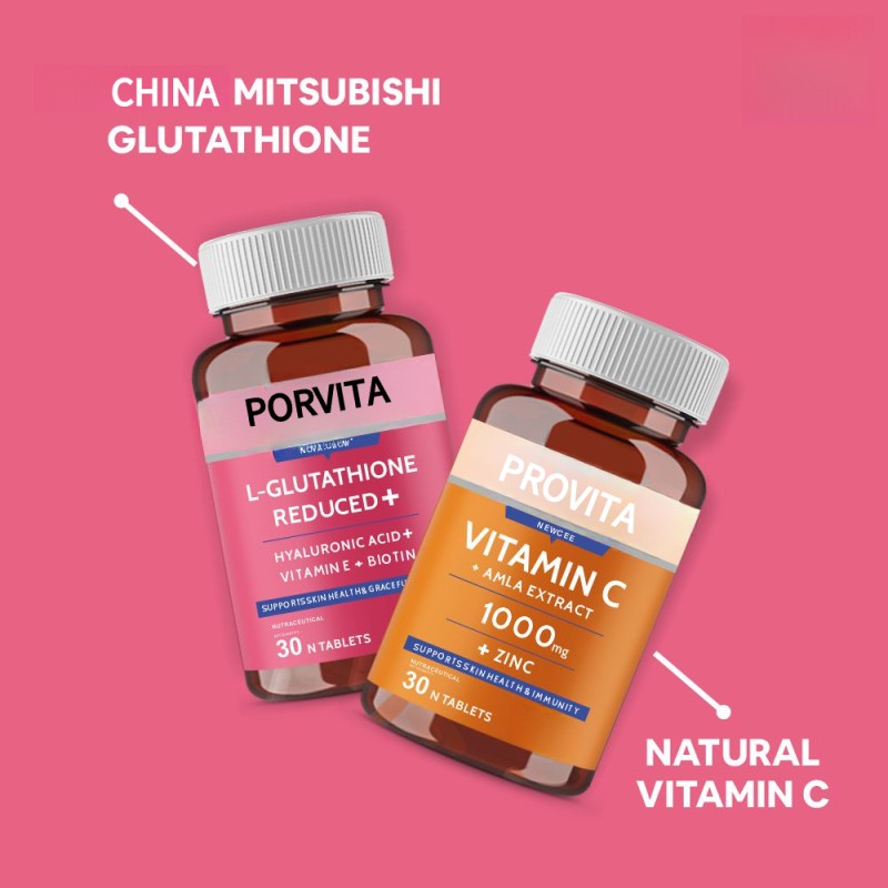 Skin Health Tablets Factory - Bulk L-Glutathione Hyaluronic Acid Vitamin E C Support Herbal