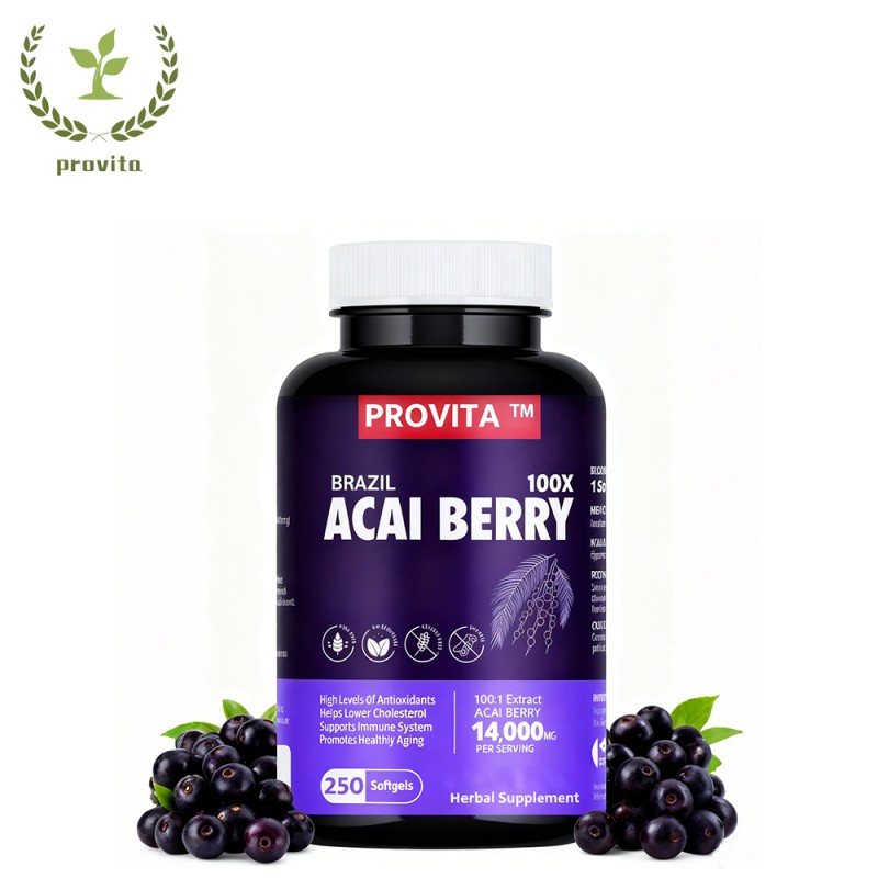 Acai Berry Capsule Manufacturer - Bulk Brazilian Acai Berry Extracted Soft Capsule Anthocyanin