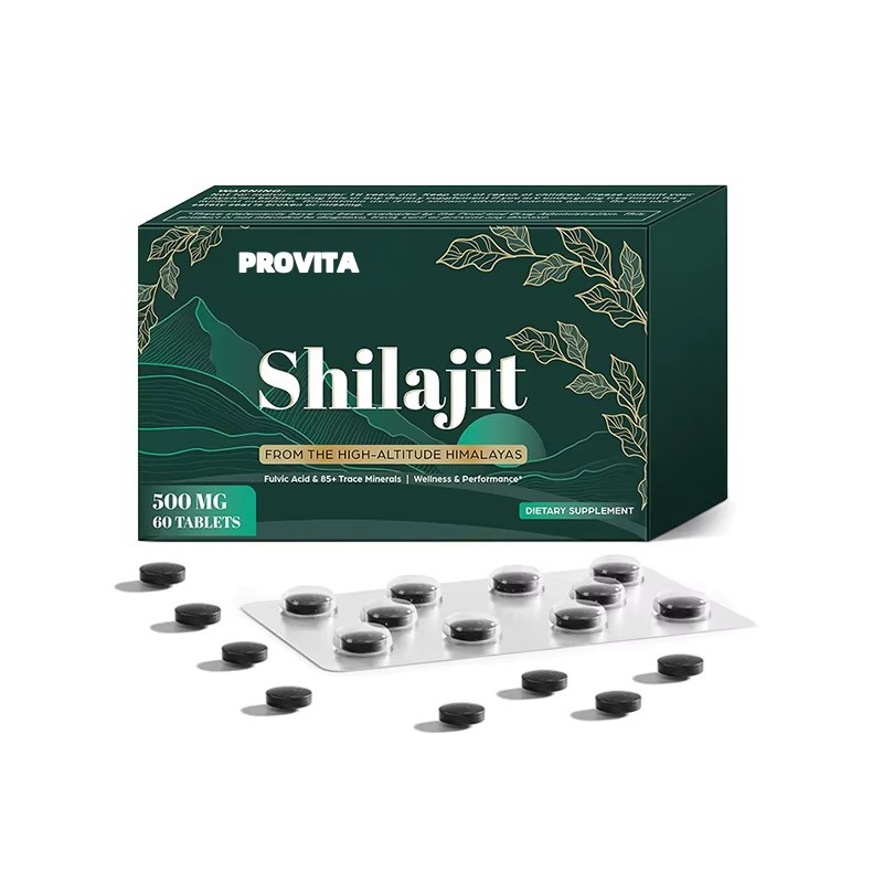 Shilajit Tablets Factory - OEM 85 Trace Minerals Fulvic Acid All Ages Pills Energy Immunity