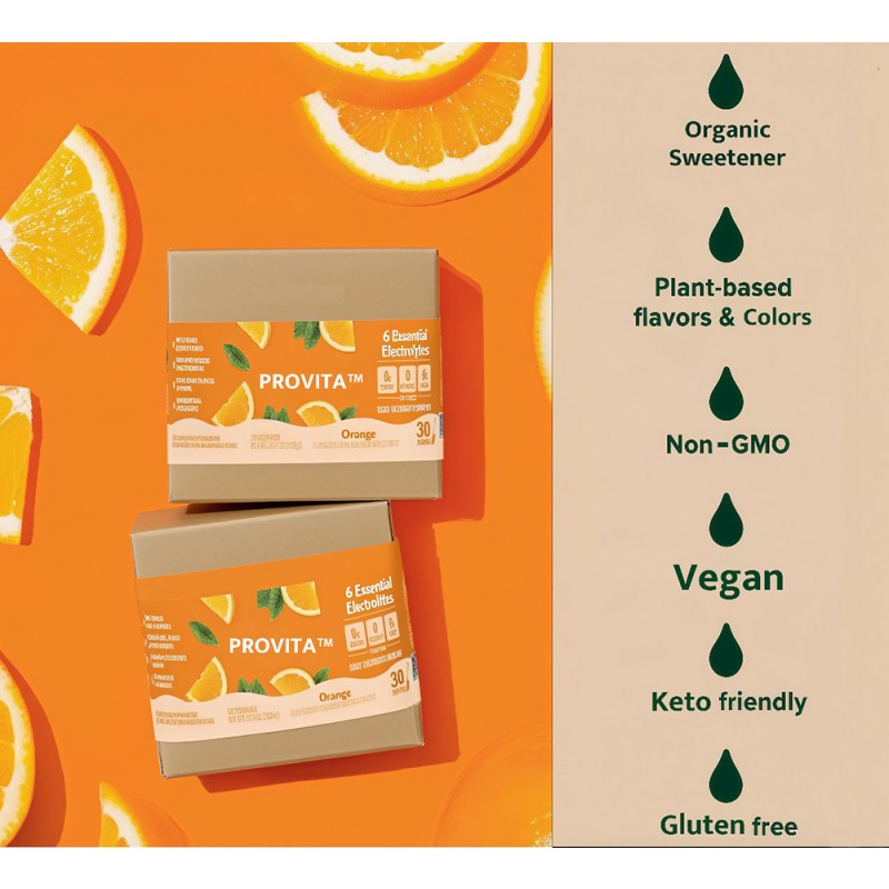 Electrolyte Powder Supplier - Bulk Orange-Flavored Instant Sports Nutrition Sodium Potassium Magnesium