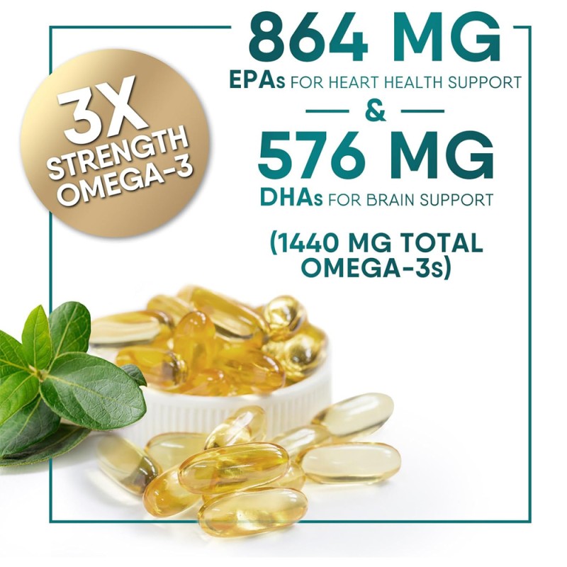 Fish Oil Softgel Factory - OEM Hot Sale Fish Oil Softgel Brain Heart Health Omega 3 DHA EPA