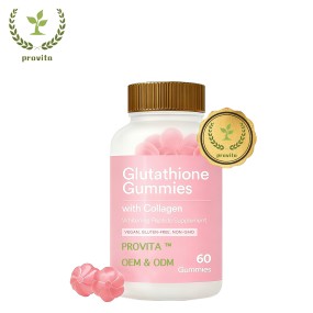 Beauty Gummy Candy Supplier - OEM Glutathione Collagen with Vitamins D E B6 Women's Skin