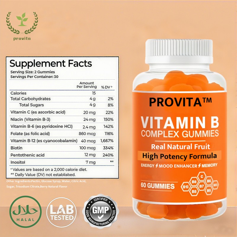 Gummy Vitamins Manufacturer - OEM Factory-Produced B Group B6 B12 Vitamin C Immunity Boost