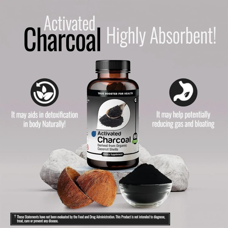 Activated Charcoal Capsules Supplier - OEM Activated Charcoal Coconut Shells Gastrointestinal