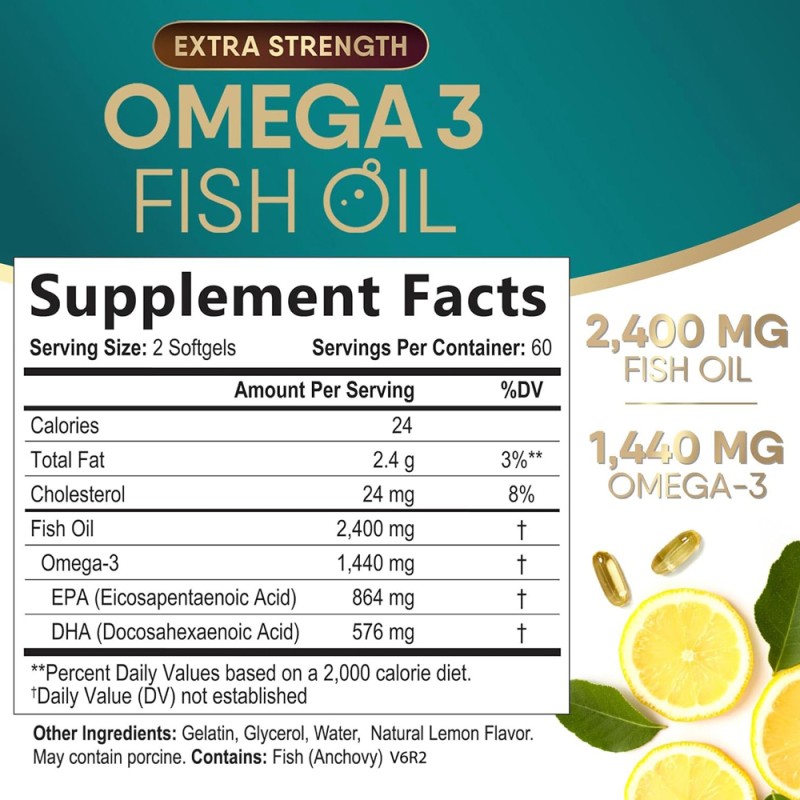 Fish Oil Softgel Factory - OEM Hot Sale Fish Oil Softgel Brain Heart Health Omega 3 DHA EPA