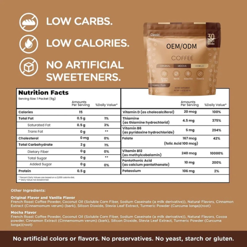 Detox Coffee Manufacturer - Bulk GMP Factory Source Instant Fruit Flavored Slimming Herbal