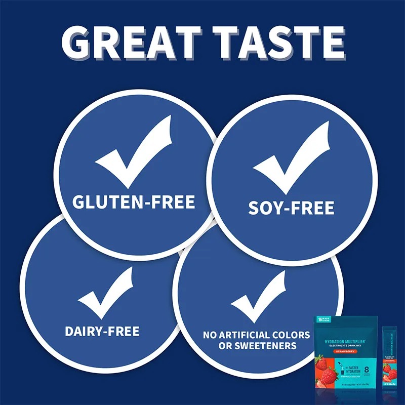 Electrolyte Supplement Factory - OEM 16-Pack Strawberry Flavor Electrolyte Brewing Powder Sports