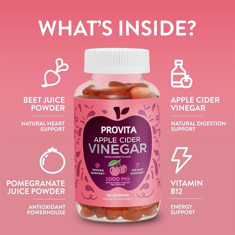 Apple Cider Vinegar Gummies Supplier - OEM Hot Selling Sugar Free Vitamin Boost Immune ACV
