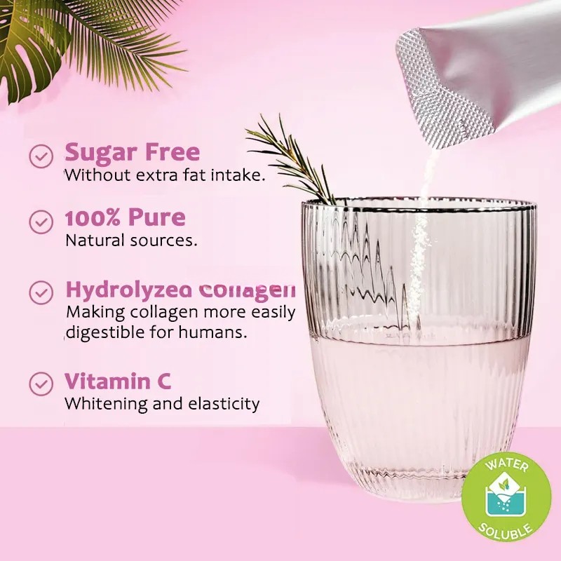 Hydrolyzed Collagen Peptides Manufacturer - OEM 5000MG per Serving Beauty Whitening Elasticity