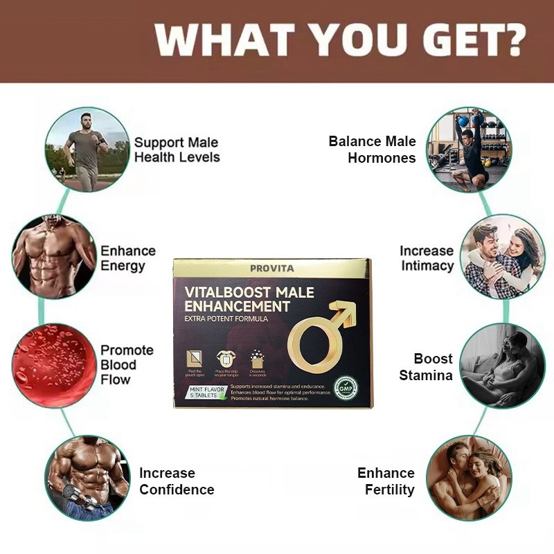 Male Enhancer Manufacturer - Bulk PROVITA Vitalboost Epimedium Extract Film Strips Maca Root