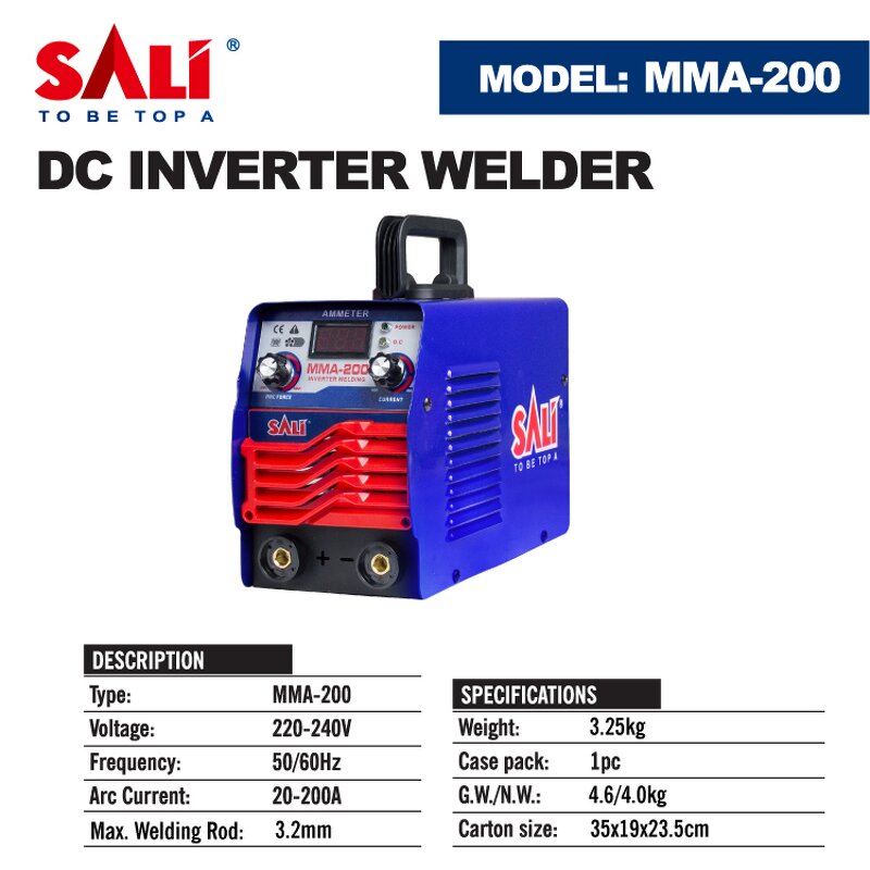 Welding Machine Factory - MMA-200 3.2-4.0mm Portable Welder