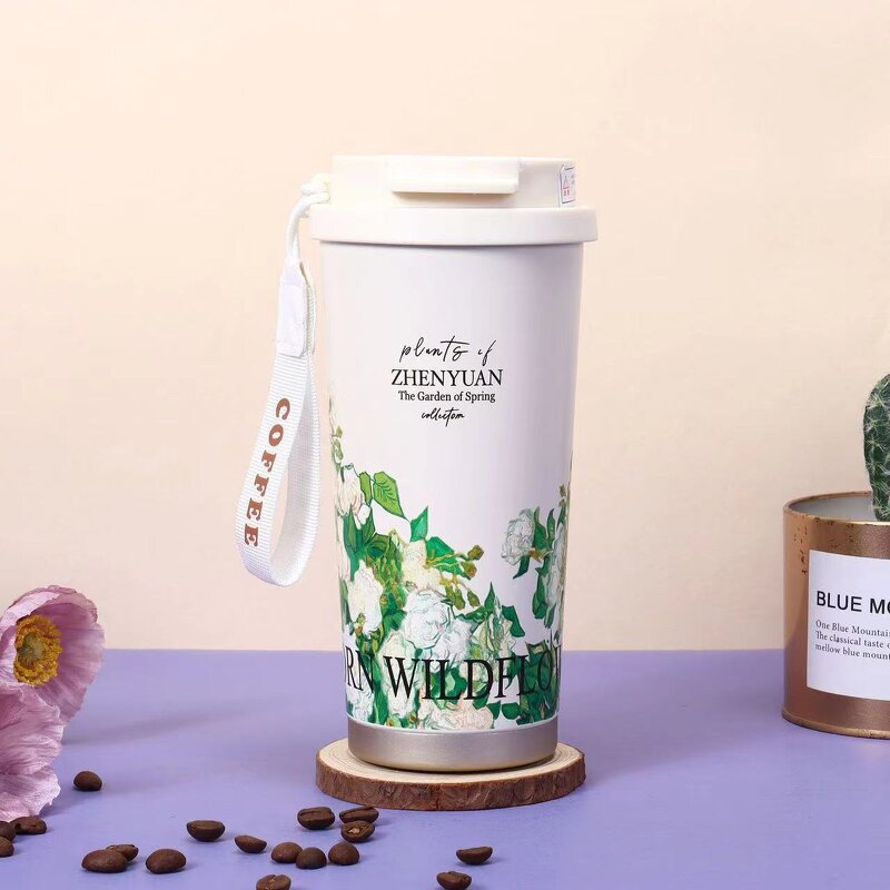 Vacuum Thermos Cup Factory - Quick Open Button Lid Cup