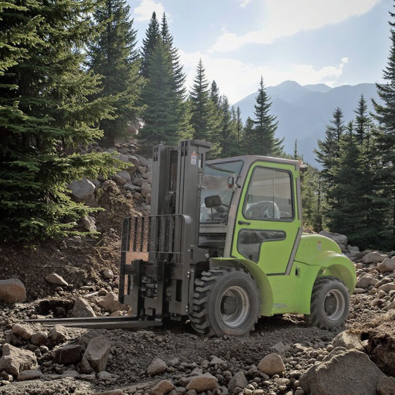 Forklift Truck Manufacturer - 220V Motorized Rough Terrain