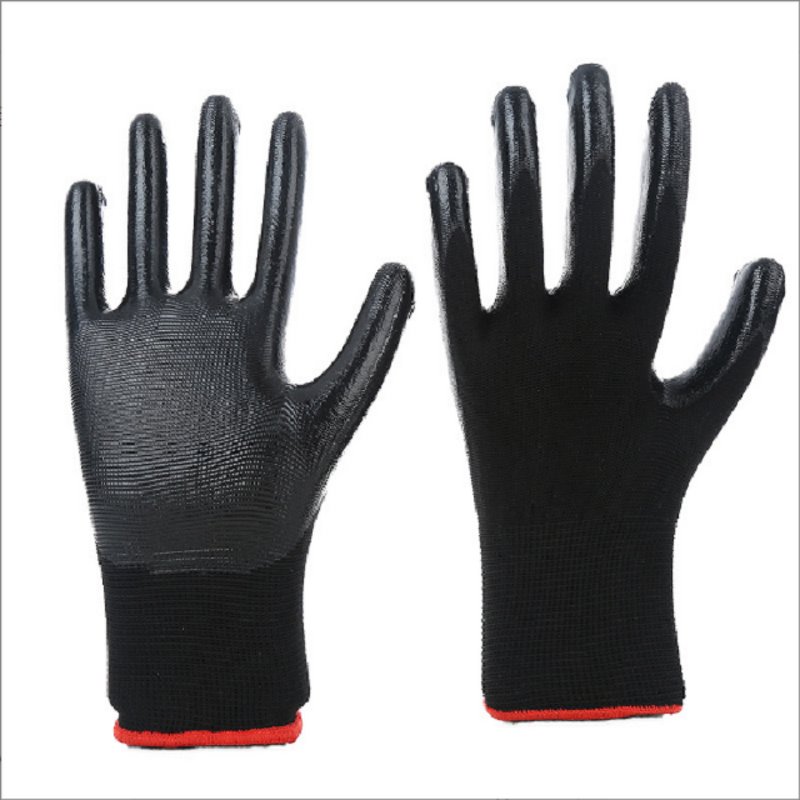 Safety Gloves Factory - OEM Logo Nitrile Coated Gloves
