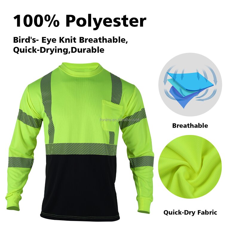 Hi Vis Shirt Manufacturer - ANSI Type R Class 3 Breathable