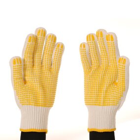 Safety Gloves Factory - Woolen Dotted Bead Liner Gloves