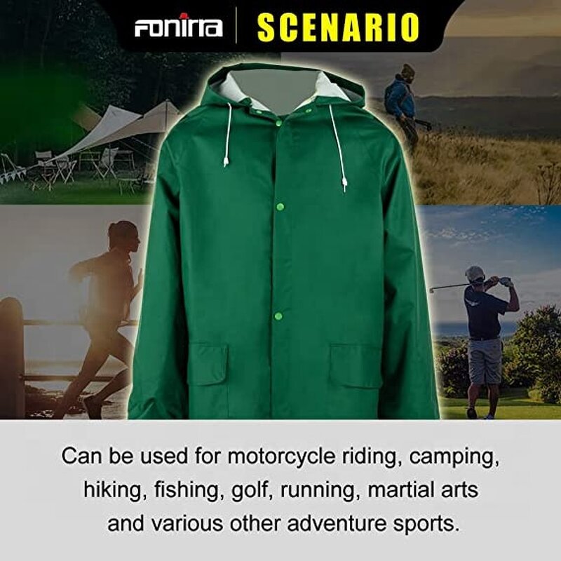 Rain Jacket Manufacturer - Customized 300D Oxford Long