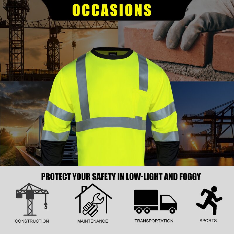 Hi Vis Shirt Factory - Class 3 Fluorescent Breathable Reflective