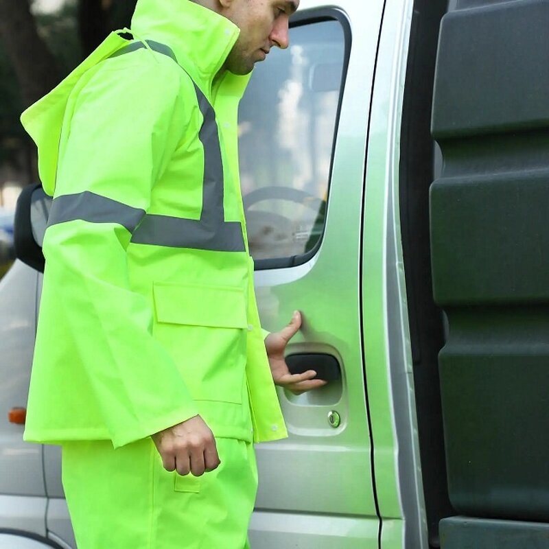 Rain Jacket Factory - ANSI Class 3 Traffic Reflective