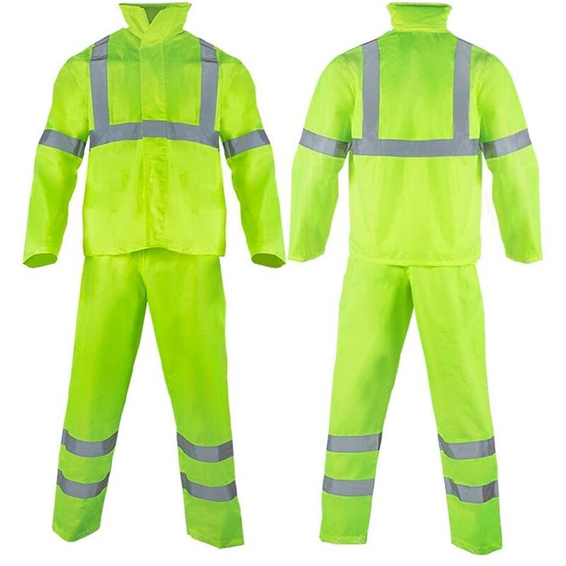 Construction Rain Jacket Manufacturer - Men's High Visibility