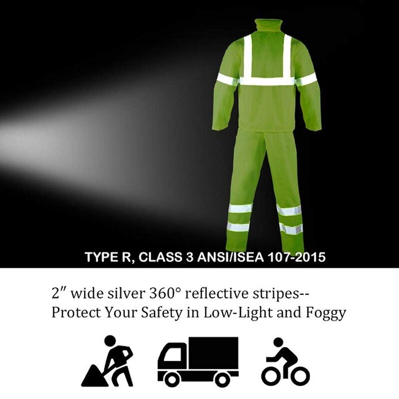 Construction Rain Jacket Manufacturer - Men's High Visibility