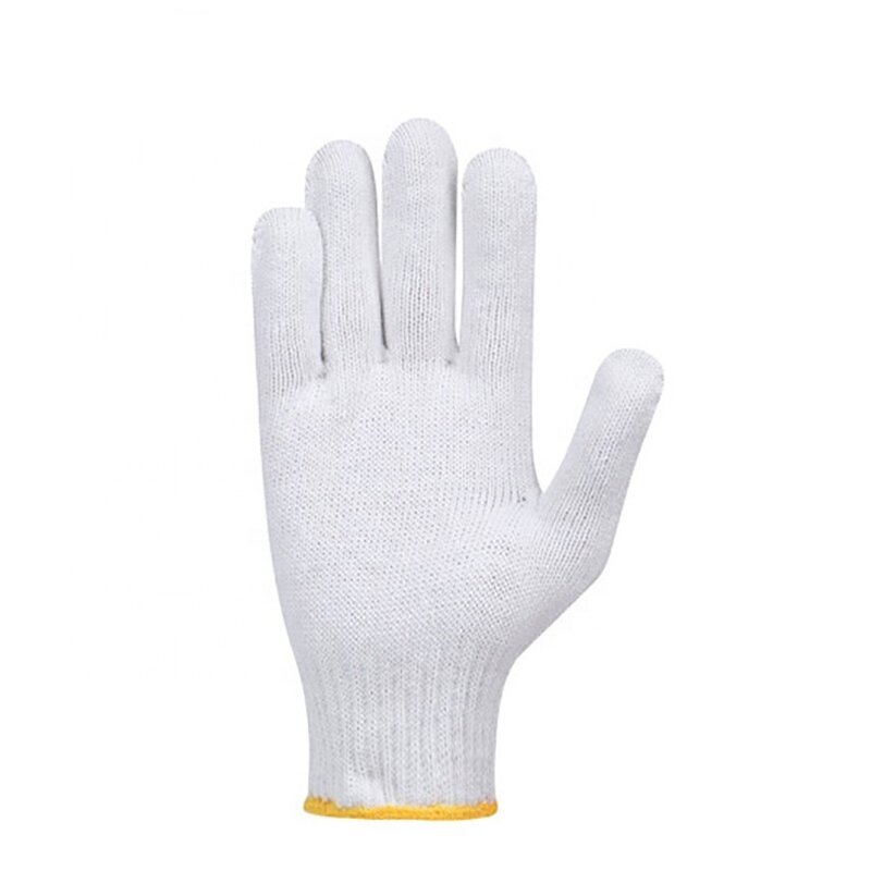 Cotton Gloves Factory - Bleached Textured Full Cotton