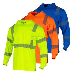 Reflective Shirt Factory - Class 3 UPF 50+ Hood Work Wear