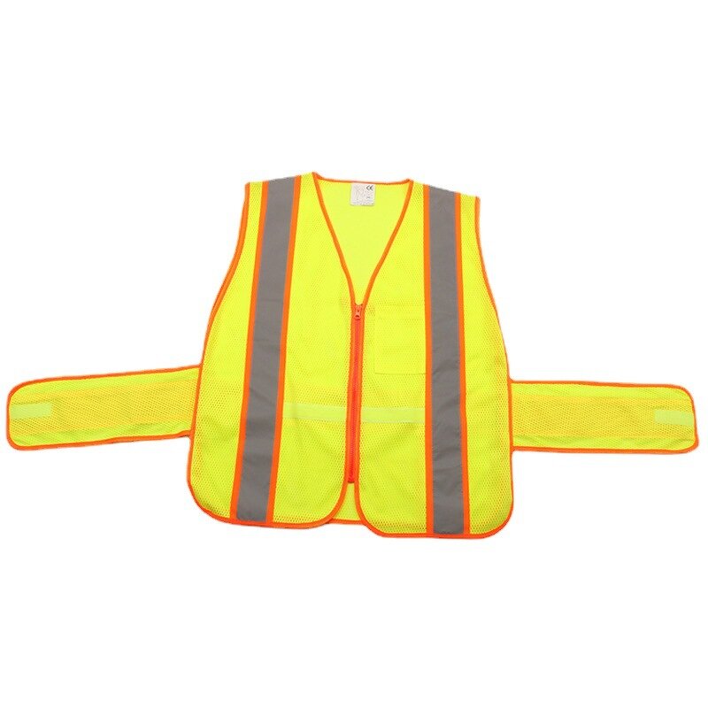 Work Vest Manufacturer - ANSI CE Men's Orange High Visibility